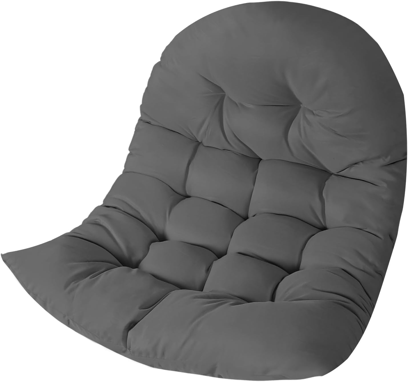 Thicken Egg Chair Cushion Replacement, Outdoor Hammock Swing Chair Cushions, Hanging Wicker Basket Seat Pad with High Elasticity PP Cotton, for Garden Patio Porch Furniture (Only Cushion)