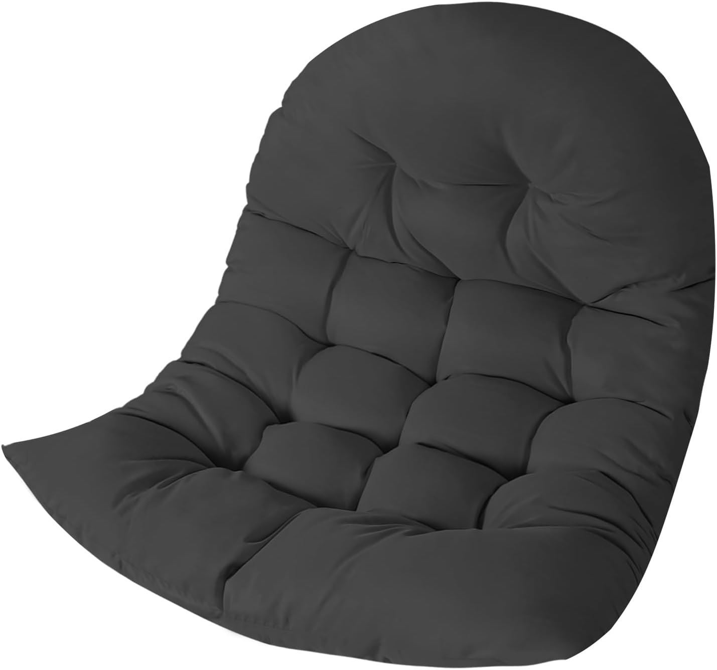 Thicken Egg Chair Cushion Replacement, Outdoor Hammock Swing Chair Cushions, Hanging Wicker Basket Seat Pad with High Elasticity PP Cotton, for Garden Patio Porch Furniture (Only Cushion)