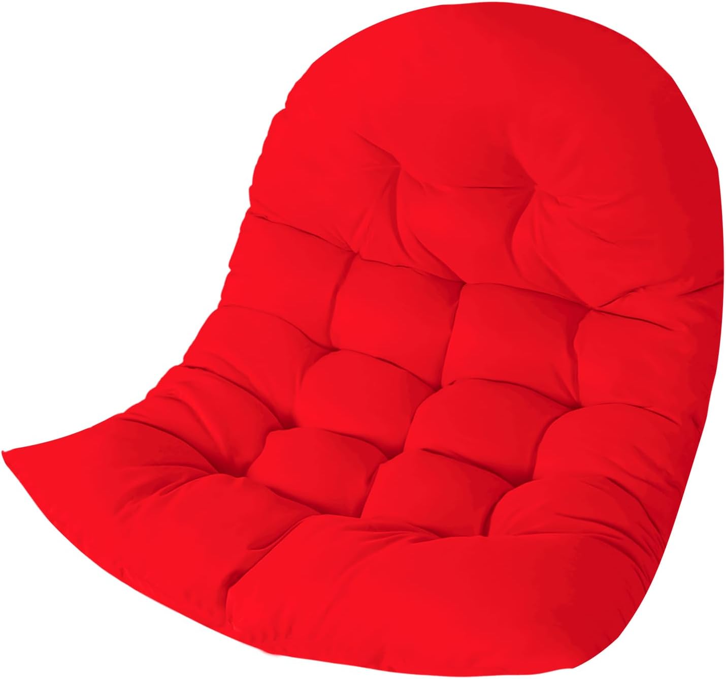 Thicken Egg Chair Cushion Replacement, Outdoor Hammock Swing Chair Cushions, Hanging Wicker Basket Seat Pad with High Elasticity PP Cotton, for Garden Patio Porch Furniture (Only Cushion)