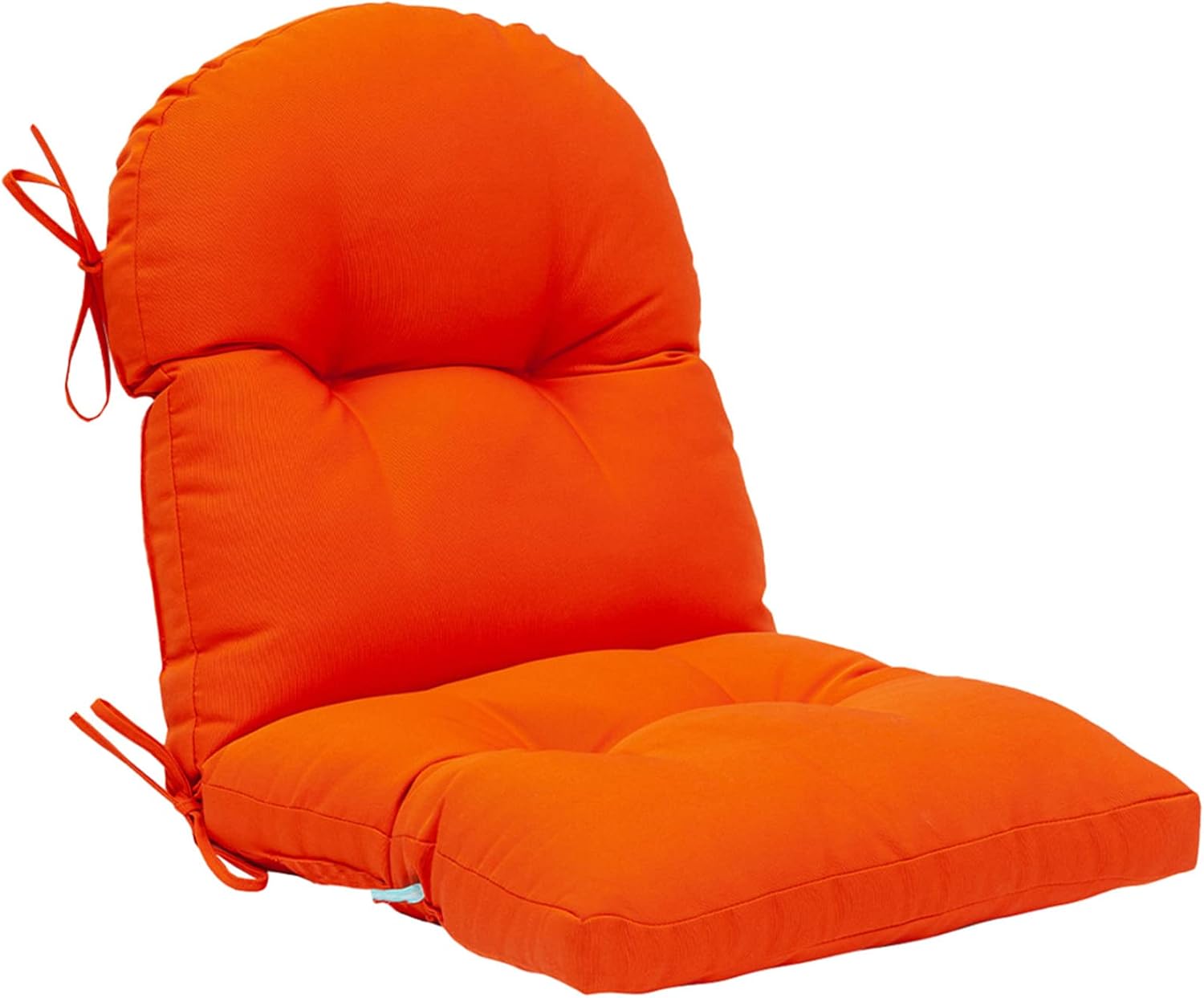 QILLOWAY Indoor Outdoor Seat Back Chair Pads Tufted Cushion, Spring/Summer Seasonal Replacement Cushions. (1Count, Grey)