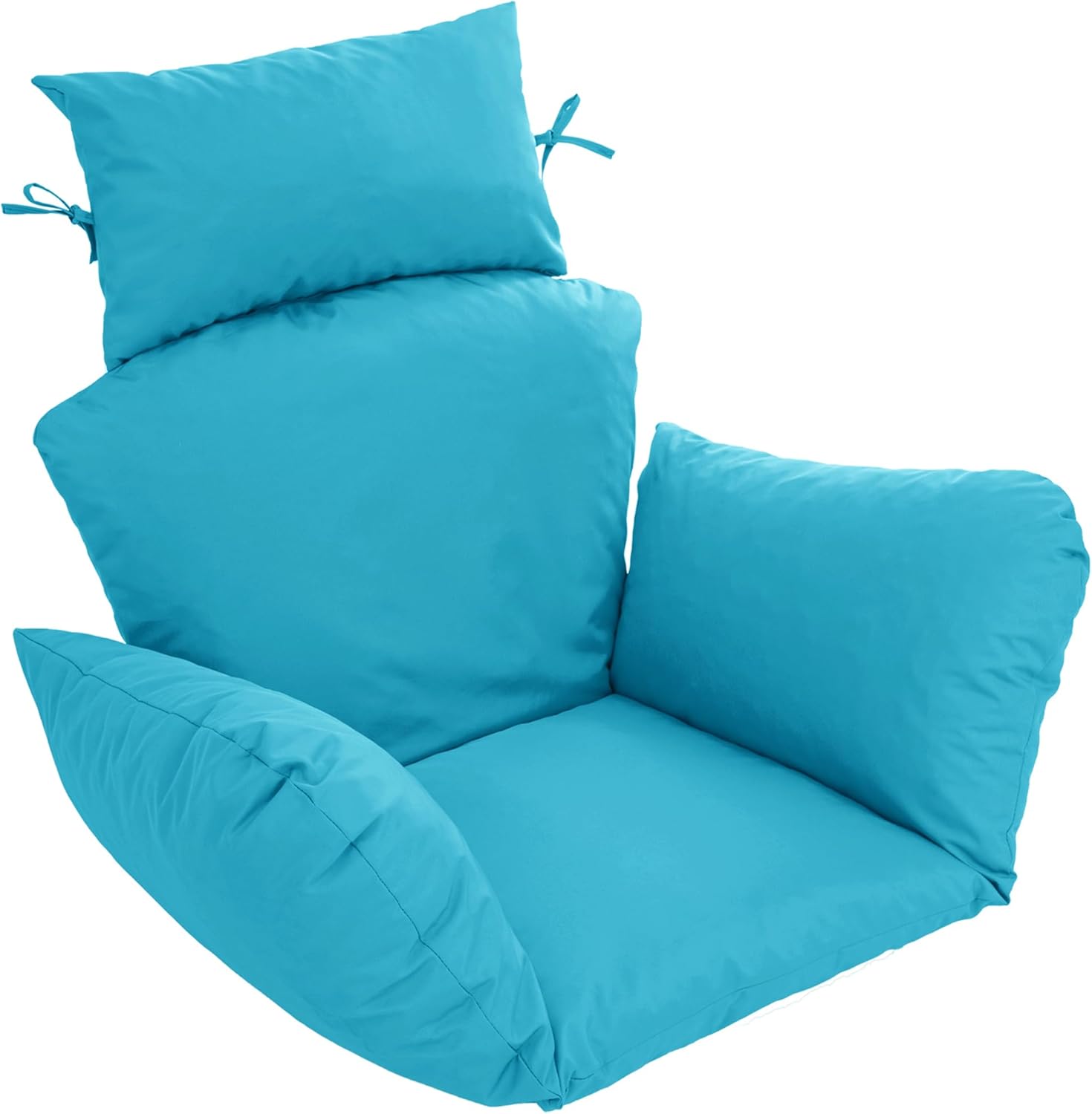 Egg Chair Cushion – Outdoor Hanging Chair Cushion, Replacement Cushions for Patio Swing, Waterproof, Fade- Resistant, Removable & Machine Washable Cover, Navy Blue