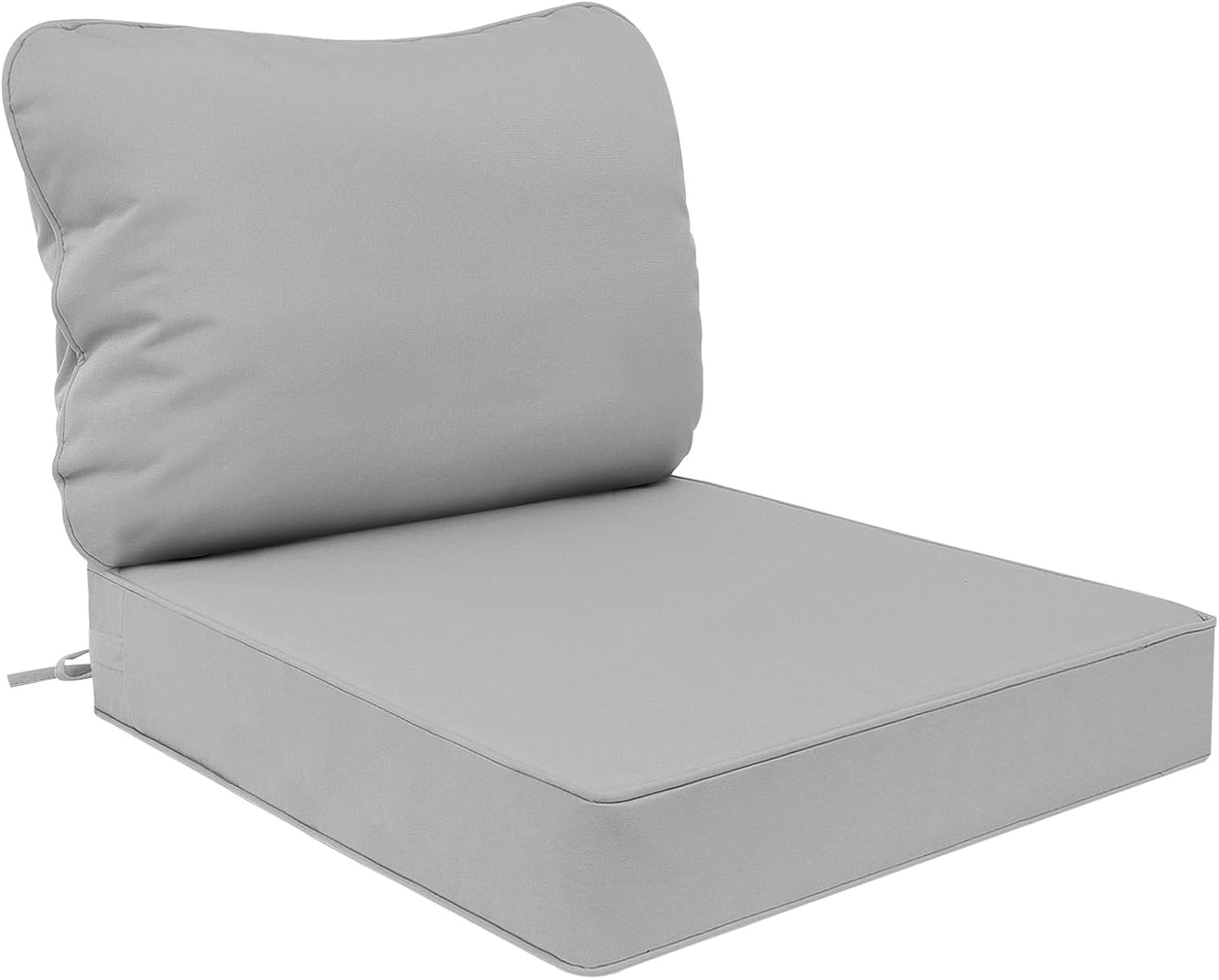 AAAAAcessories Outdoor Deep Seat Cushions, Waterproof, Fade-Resistant Patio Furniture Replacement Cushions, 24" x 24" x 5" + 24" x 13.5", Khaki Beige