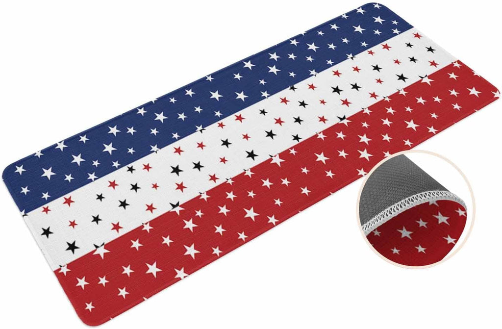 Coastal Beach Kitchen Mat for Floor Nautical Ocean Seashell Coral Starfish Kitchen Runner Rug Set of 2,Non Slip, Lake Blue Summer Anti Fatigue Comfort Standing Mat Kitchen,Sink,Laundry Room,Hallway