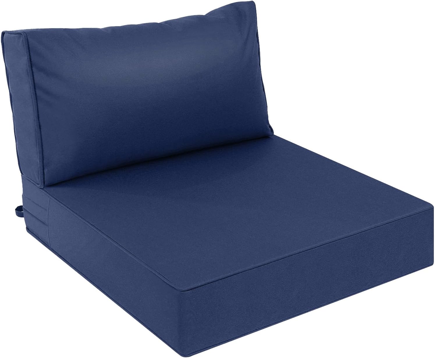 AAAAAcessories Outdoor Deep Seat Cushions, Waterproof, Fade-Resistant Patio Furniture Replacement Cushions, 24" x 24" x 5" + 24" x 13.5", Khaki Beige