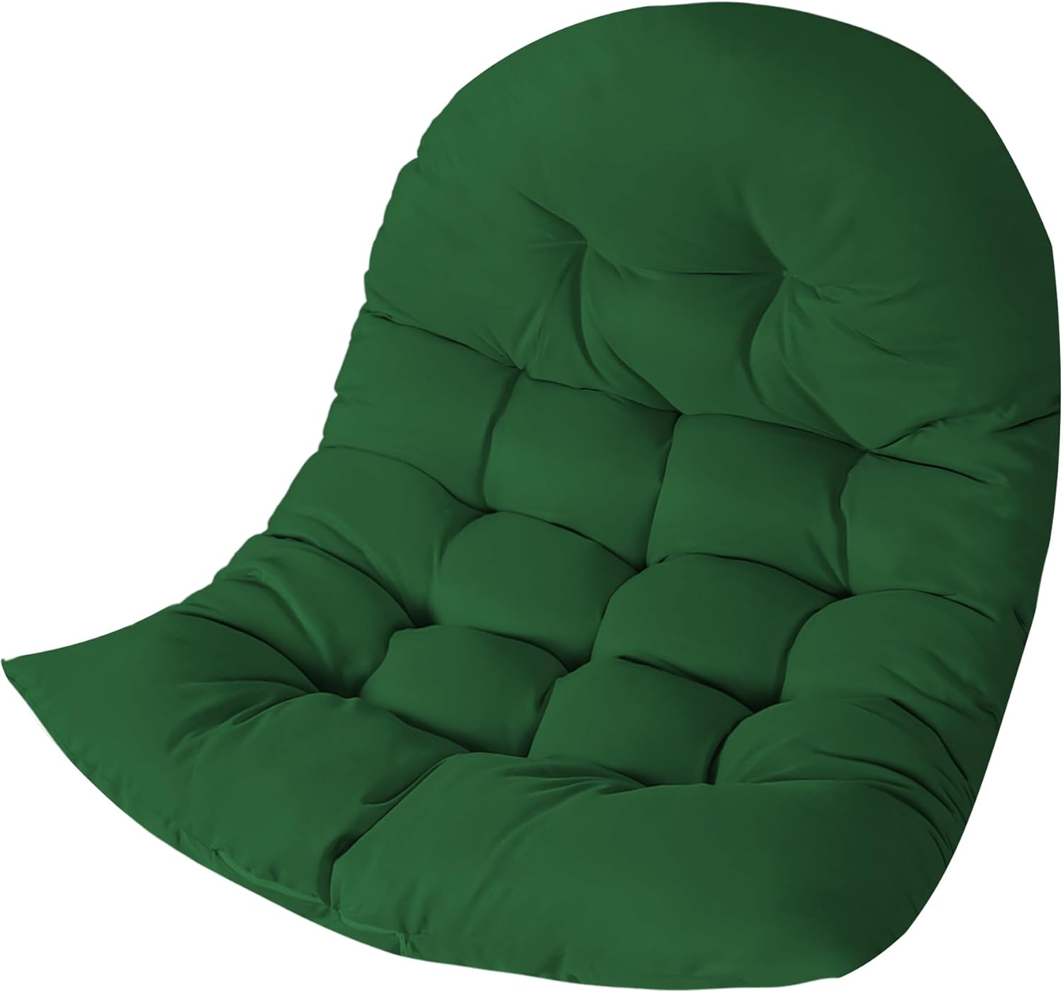 Thicken Egg Chair Cushion Replacement, Outdoor Hammock Swing Chair Cushions, Hanging Wicker Basket Seat Pad with High Elasticity PP Cotton, for Garden Patio Porch Furniture (Only Cushion)