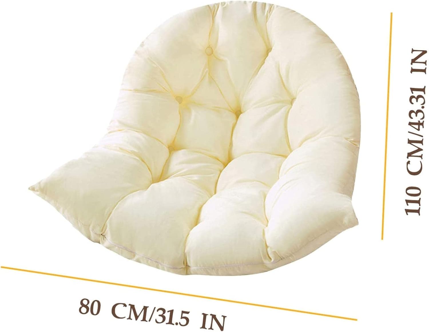 Hammock Swing Chair Cushion, Hanging Basket Seat Cushion Pillow, Soft Hanging Egg Chair Back Cushions Pads, for Indoor and Outdoor Garden Offices