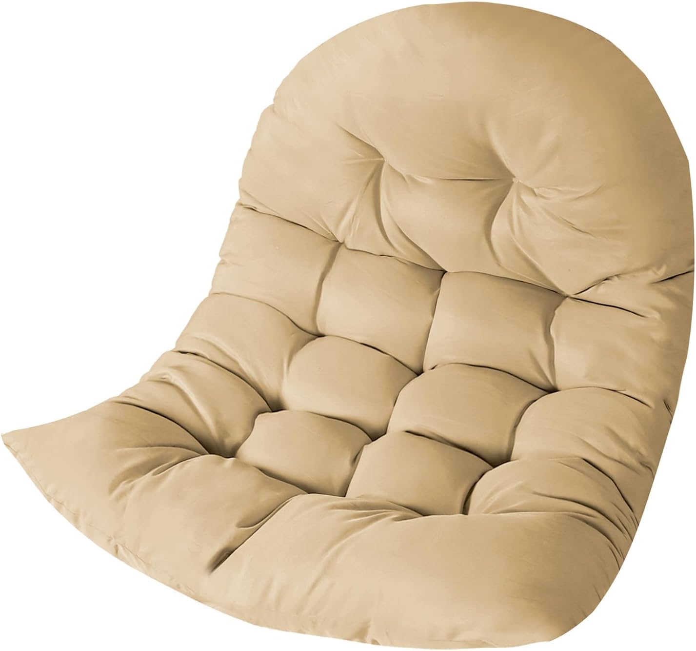 Thicken Egg Chair Cushion Replacement, Outdoor Hammock Swing Chair Cushions, Hanging Wicker Basket Seat Pad with High Elasticity PP Cotton, for Garden Patio Porch Furniture (Only Cushion)