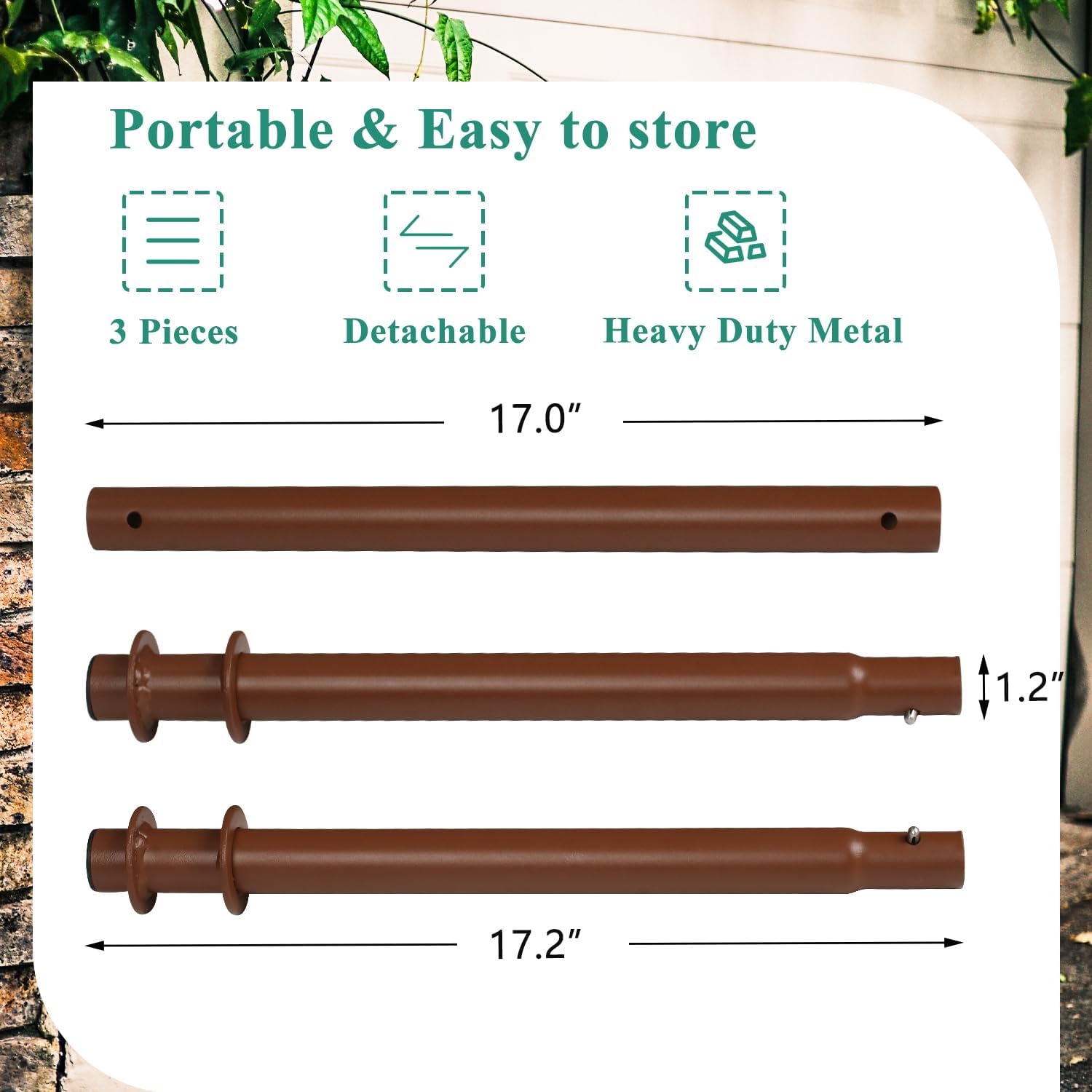 Upgraded Caribbean Hammock Chair with Detachable Metal Bar, Large Hammock Swing Chair, XL Rope Hanging Chair for Outdoor Indoor, 330 LBS Weight Capacity, SaddleBrown