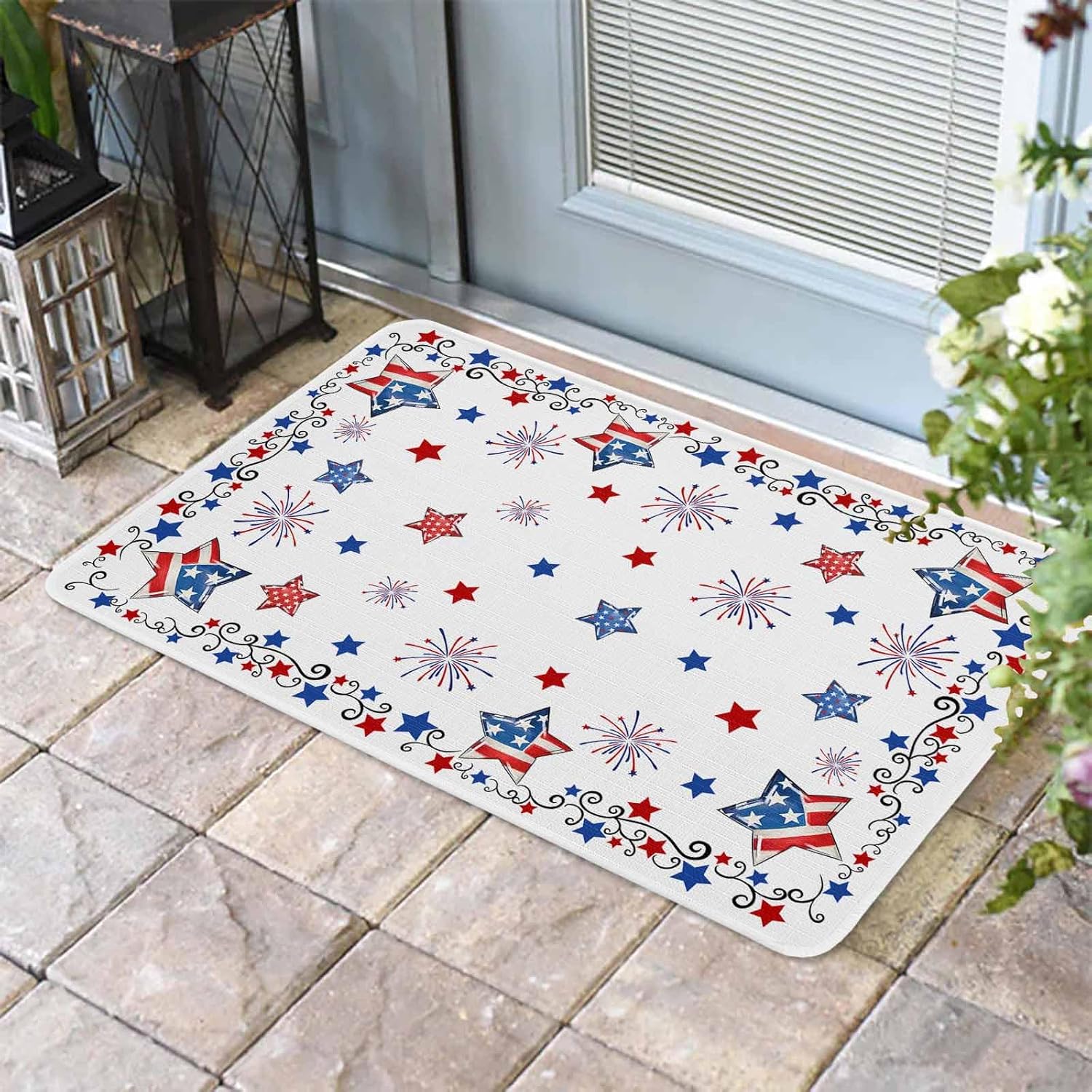 Coastal Beach Kitchen Mat for Floor Nautical Ocean Seashell Coral Starfish Kitchen Runner Rug Set of 2,Non Slip, Lake Blue Summer Anti Fatigue Comfort Standing Mat Kitchen,Sink,Laundry Room,Hallway