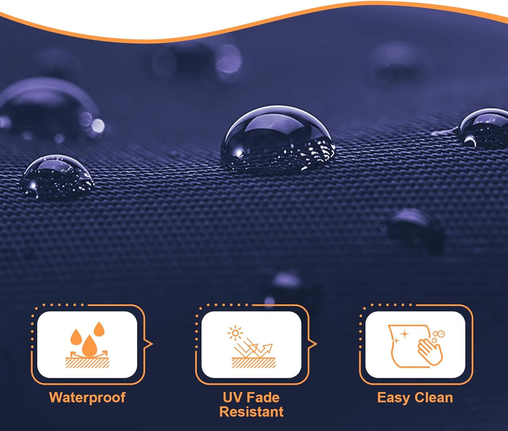 Outdoor Swing Chaise Lounge Replacement Cushion and Canopy,for Patio Furniture Hanging Hammock Chair Pad, Sun Resistant Breathable Waterproof