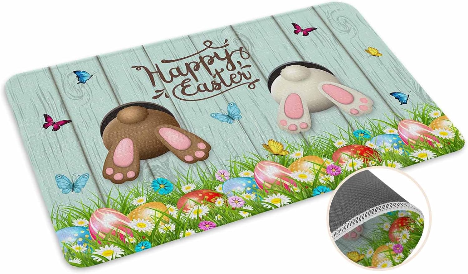 Coastal Beach Kitchen Mat for Floor Nautical Ocean Seashell Coral Starfish Kitchen Runner Rug Set of 2,Non Slip, Lake Blue Summer Anti Fatigue Comfort Standing Mat Kitchen,Sink,Laundry Room,Hallway