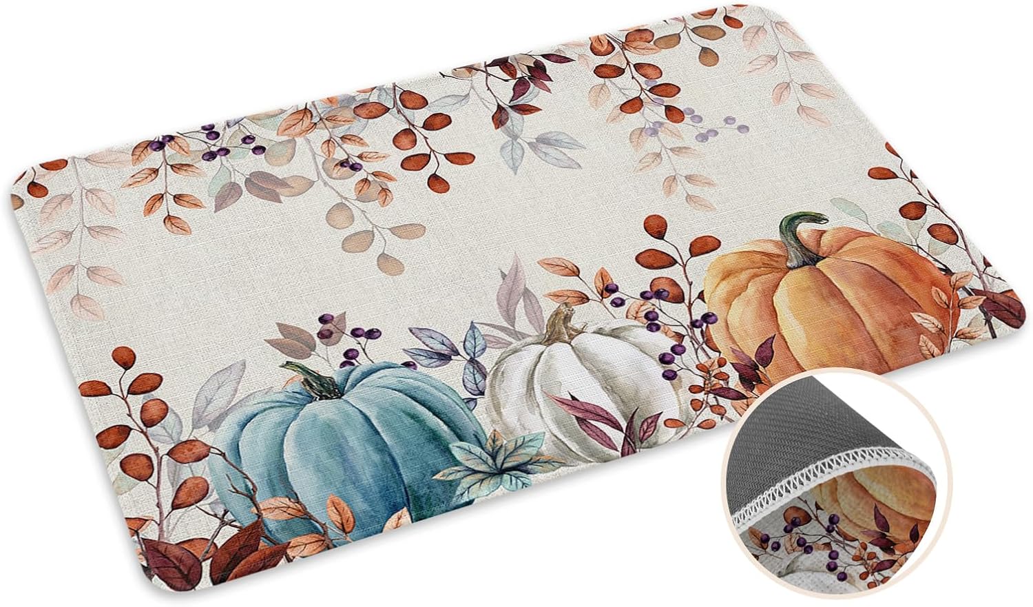 Coastal Beach Kitchen Mat for Floor Nautical Ocean Seashell Coral Starfish Kitchen Runner Rug Set of 2,Non Slip, Lake Blue Summer Anti Fatigue Comfort Standing Mat Kitchen,Sink,Laundry Room,Hallway