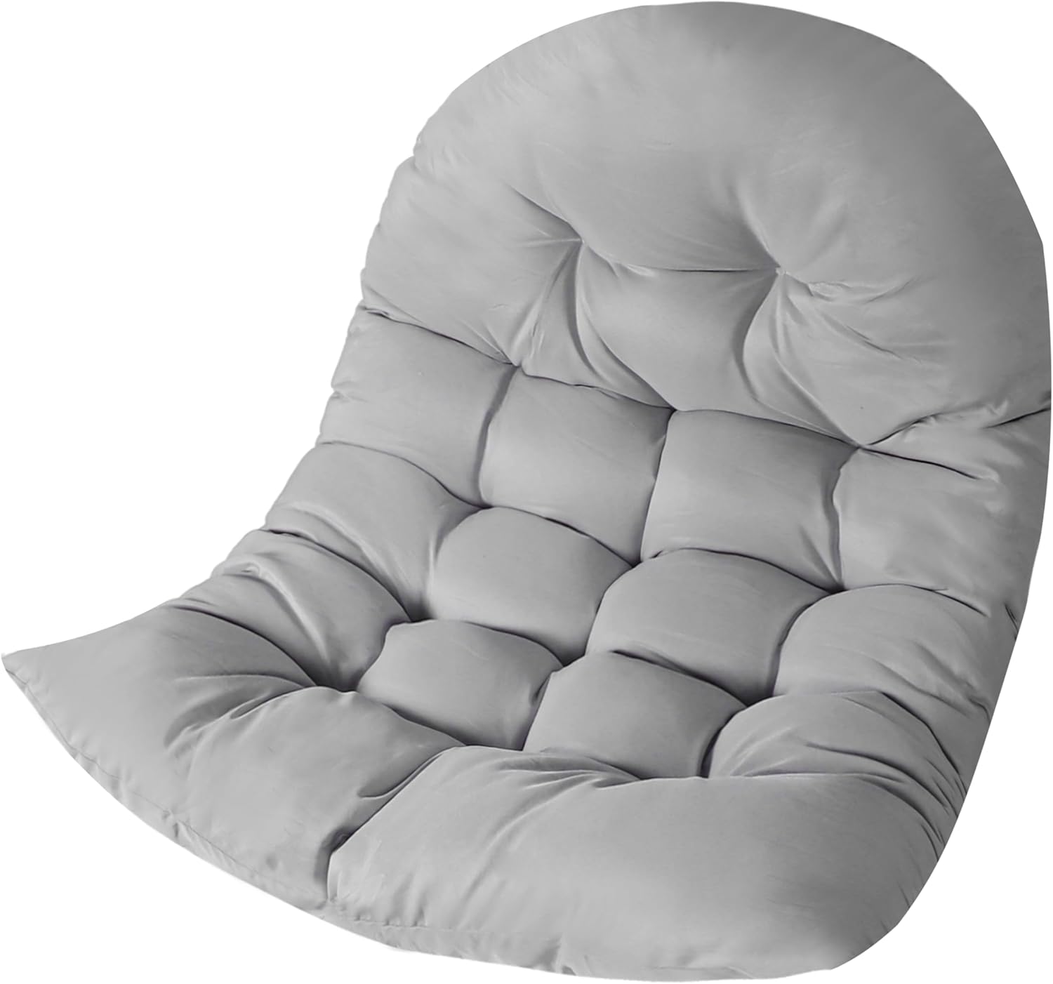 Thicken Egg Chair Cushion Replacement, Outdoor Hammock Swing Chair Cushions, Hanging Wicker Basket Seat Pad with High Elasticity PP Cotton, for Garden Patio Porch Furniture (Only Cushion)