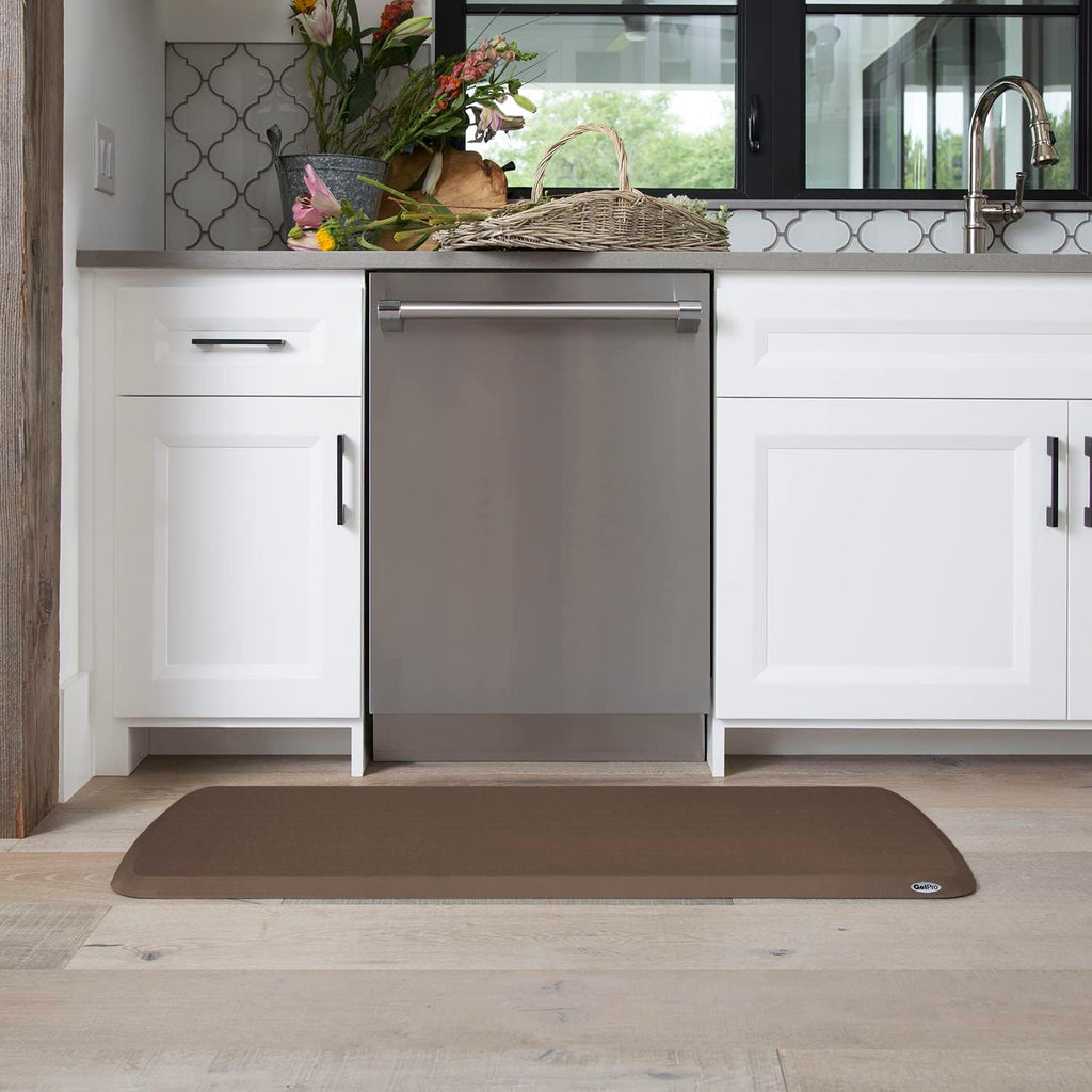 GelPro Elite Anti-Fatigue Kitchen Mat Bundle - 20 x 36 & 20 x 48, Linen Truffle