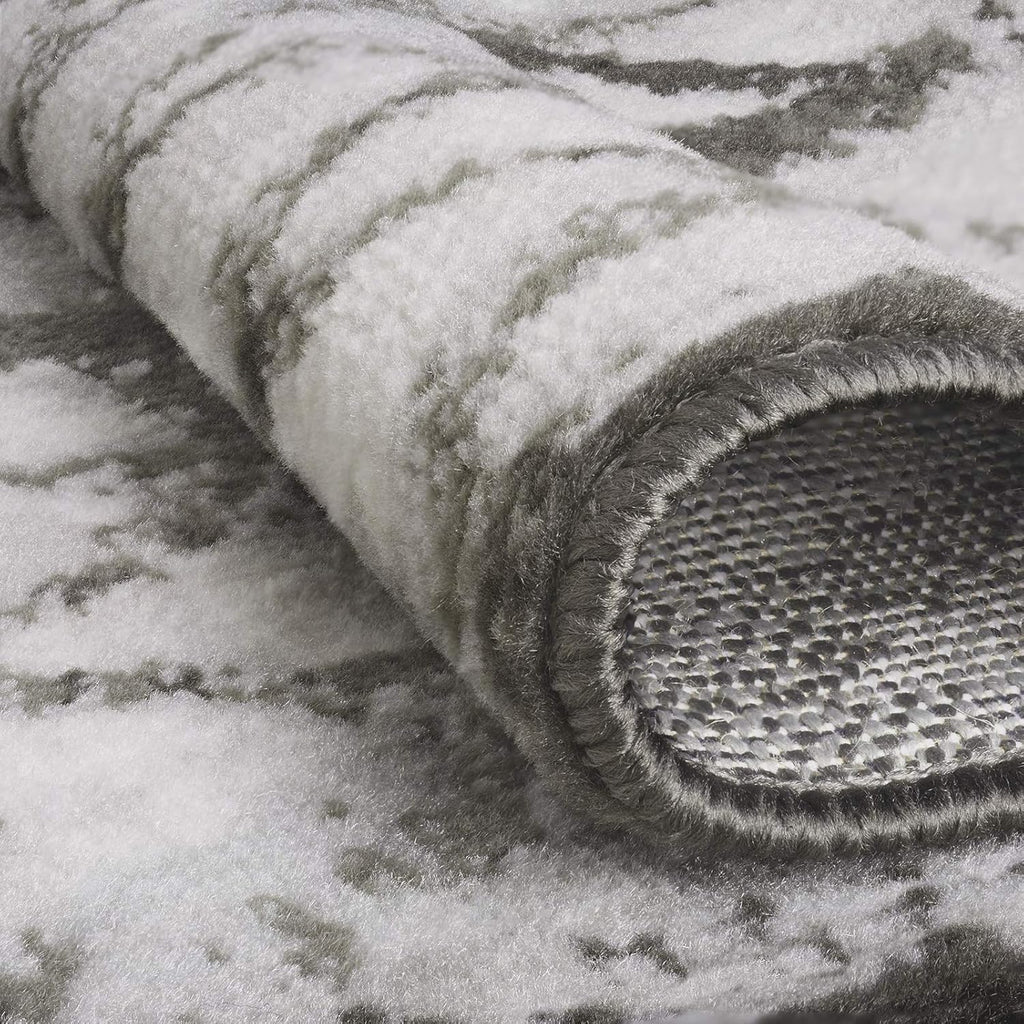 Woven Trends Modern Contemporary 3-Piece Rug Set, 5x7 Area Rug, 2x5 Runner Rug, 2x3 Accent Mat, Livingroom, Bedroom, Entryway, Durable and Stain Resistant, Gray