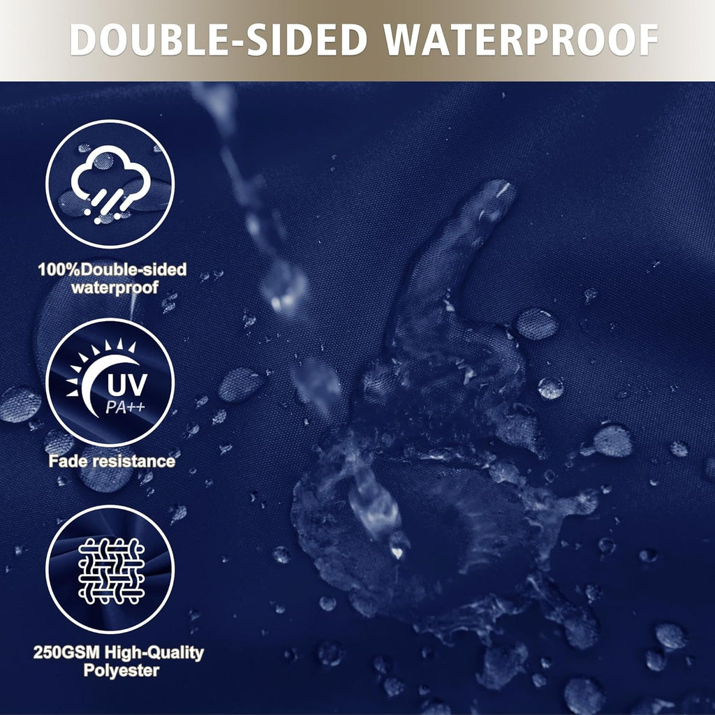 Egg Chair Cushion – Outdoor Hanging Chair Cushion, Replacement Cushions for Patio Swing, Waterproof, Fade- Resistant, Removable & Machine Washable Cover, Navy Blue